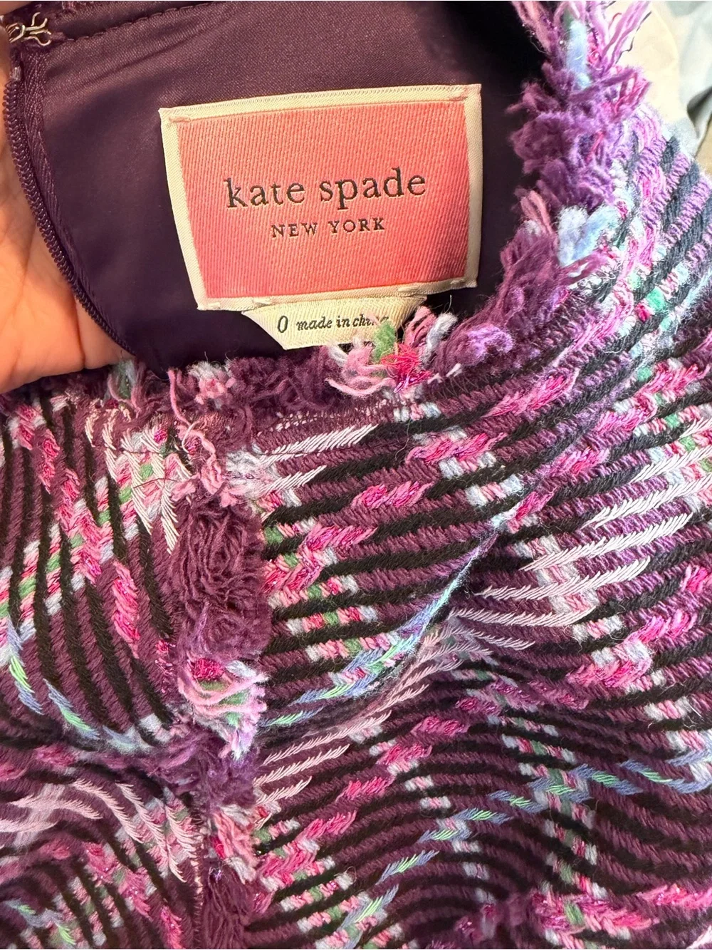 Kate Spade New York plaid tweed dress & jacket